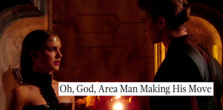 Illustration for article titled Star Wars screenshots improved, clarified by Onion headlines